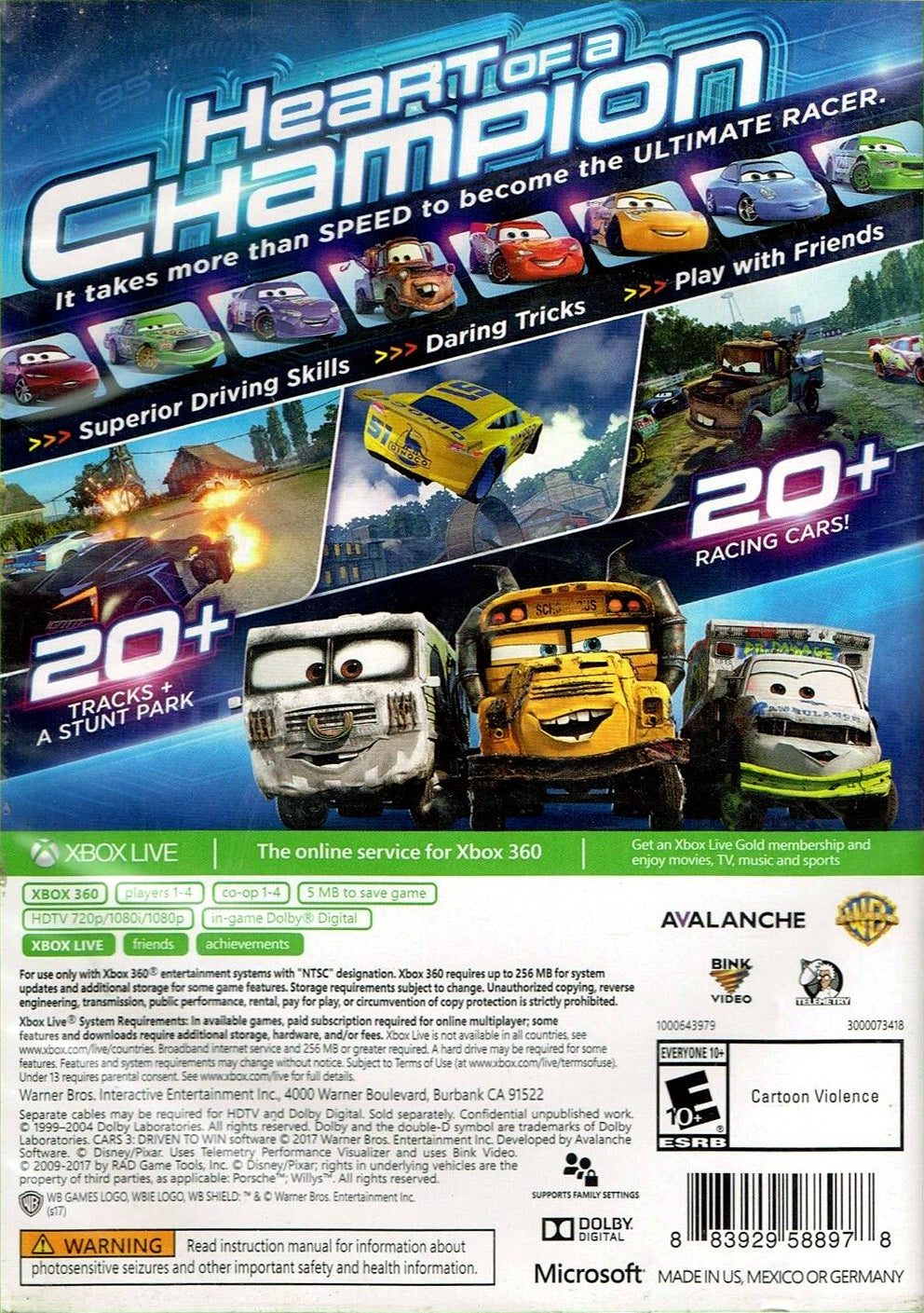 Cars 3 Driven to Win - Xbox 360
