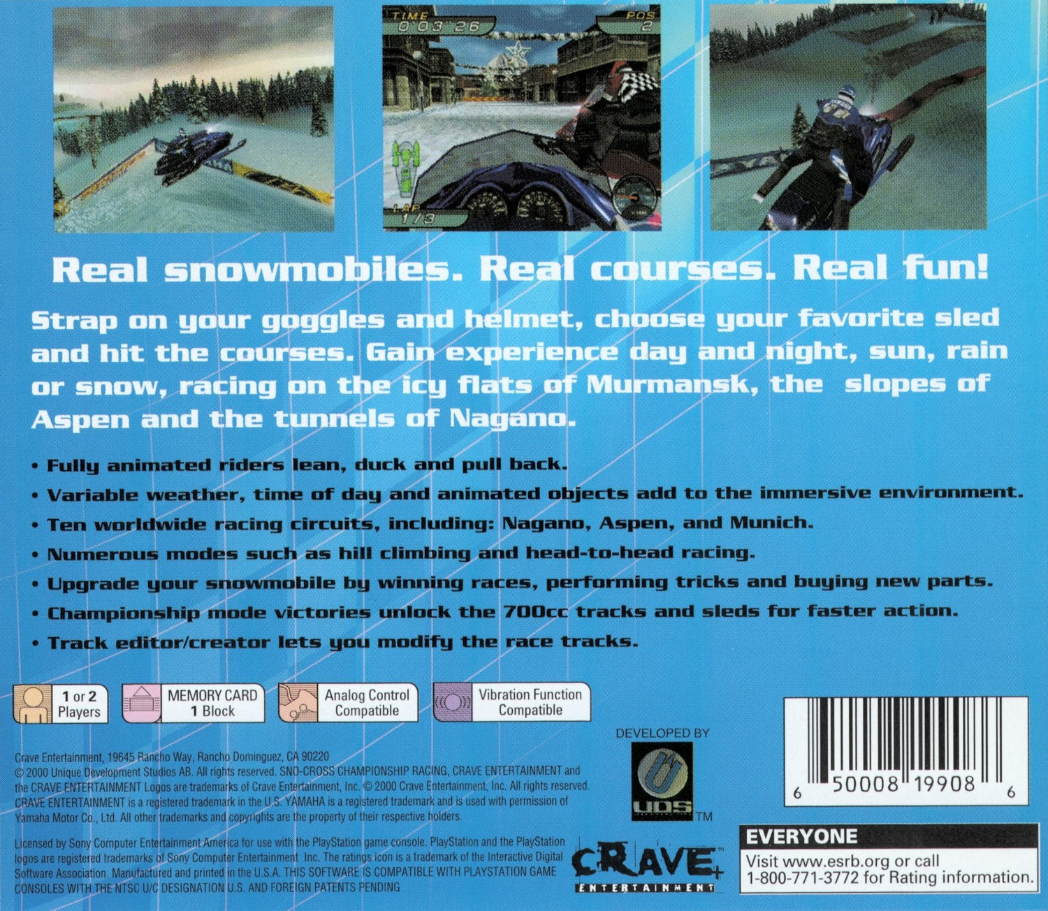 SnoCross Championship Racing - Playstation