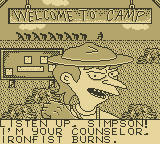 La fuga de Bart Simpson del campamento mortal - GameBoy