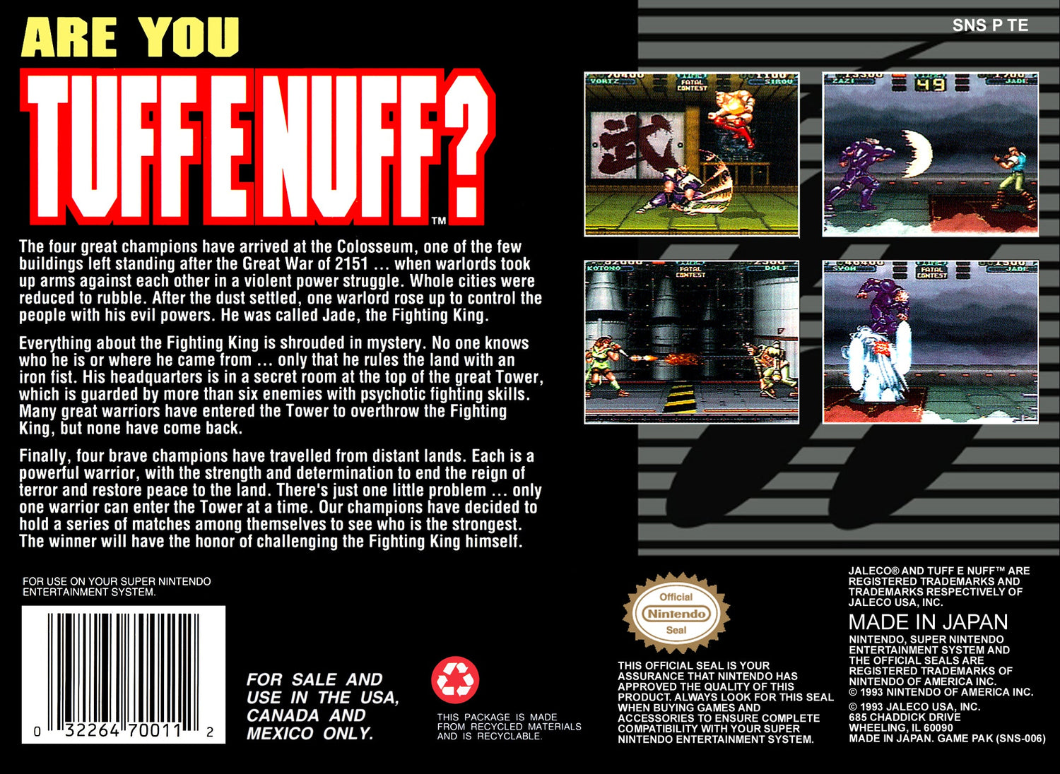 Hey Punk Are You Tuff E Nuff - Super Nintendo - Retro Island Gaming