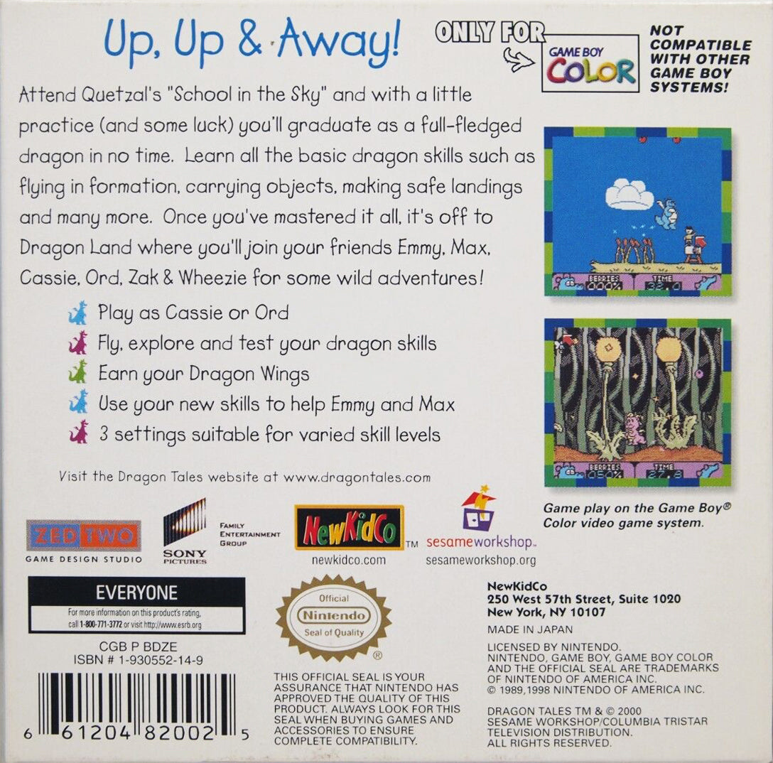 Dragon Tales Dragon Wings - GameBoy Color