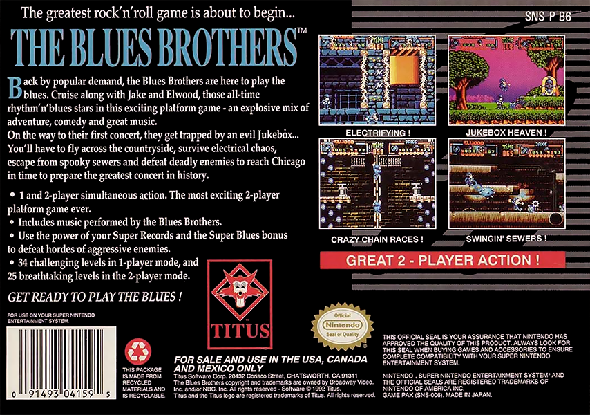 Blues Brothers - Super Nintendo