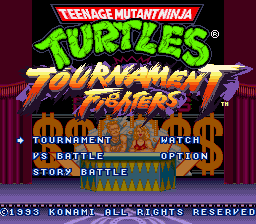 Teenage Mutant Ninja Turtles Tournament Fighters - Super Nintendo