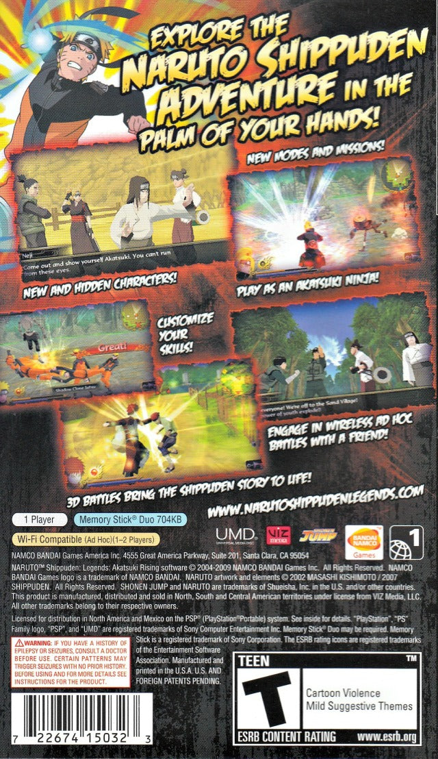 Naruto Shippuden Legends: Akatsuki Rising - PSP - Retro Island Gaming