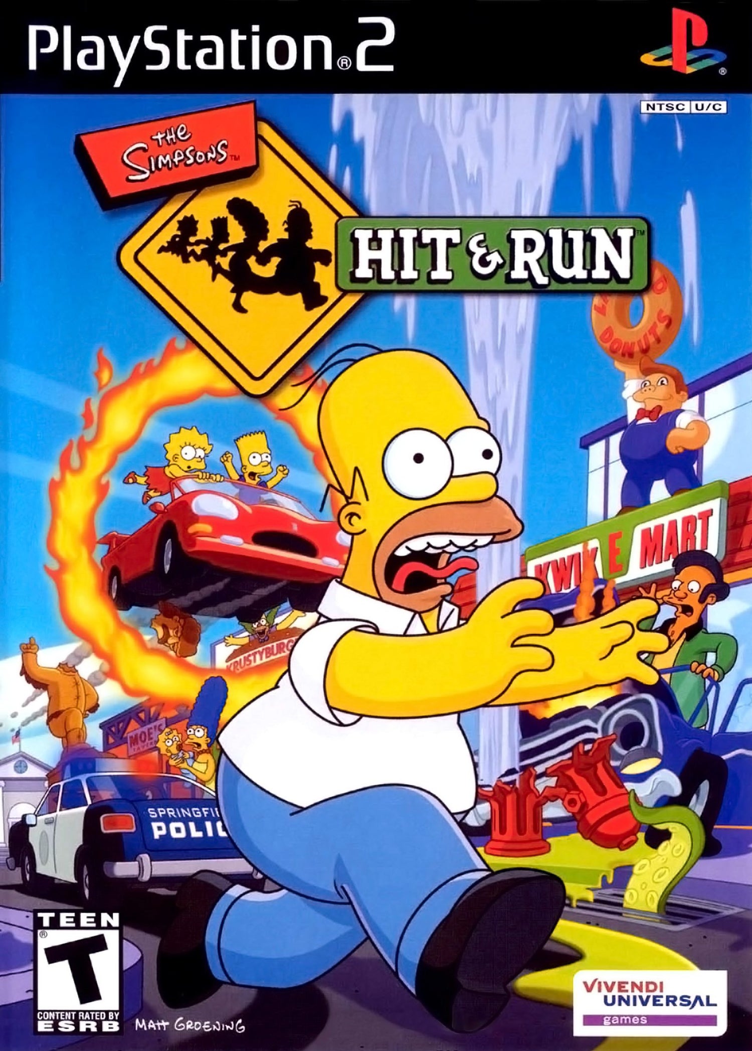 Los Simpson golpean y huyen - Playstation 2