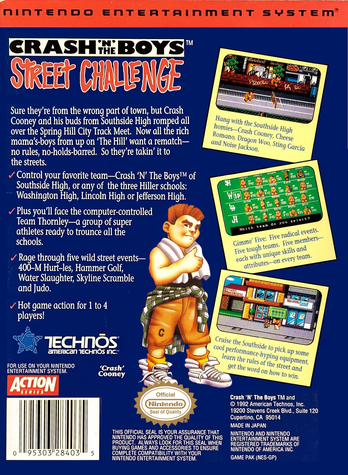 Crash 'n' the Boys: Street Challenge - NES - Retro Island Gaming