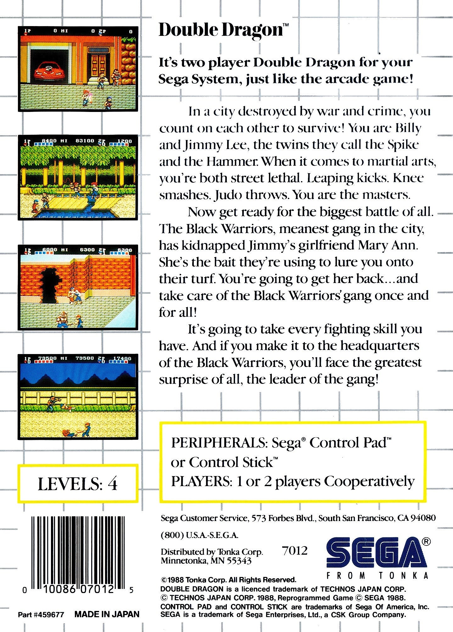 Double Dragon - Sega Master System