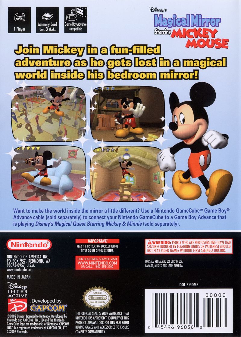 Magical Mirror Starring Mickey Mouse - Gamecube