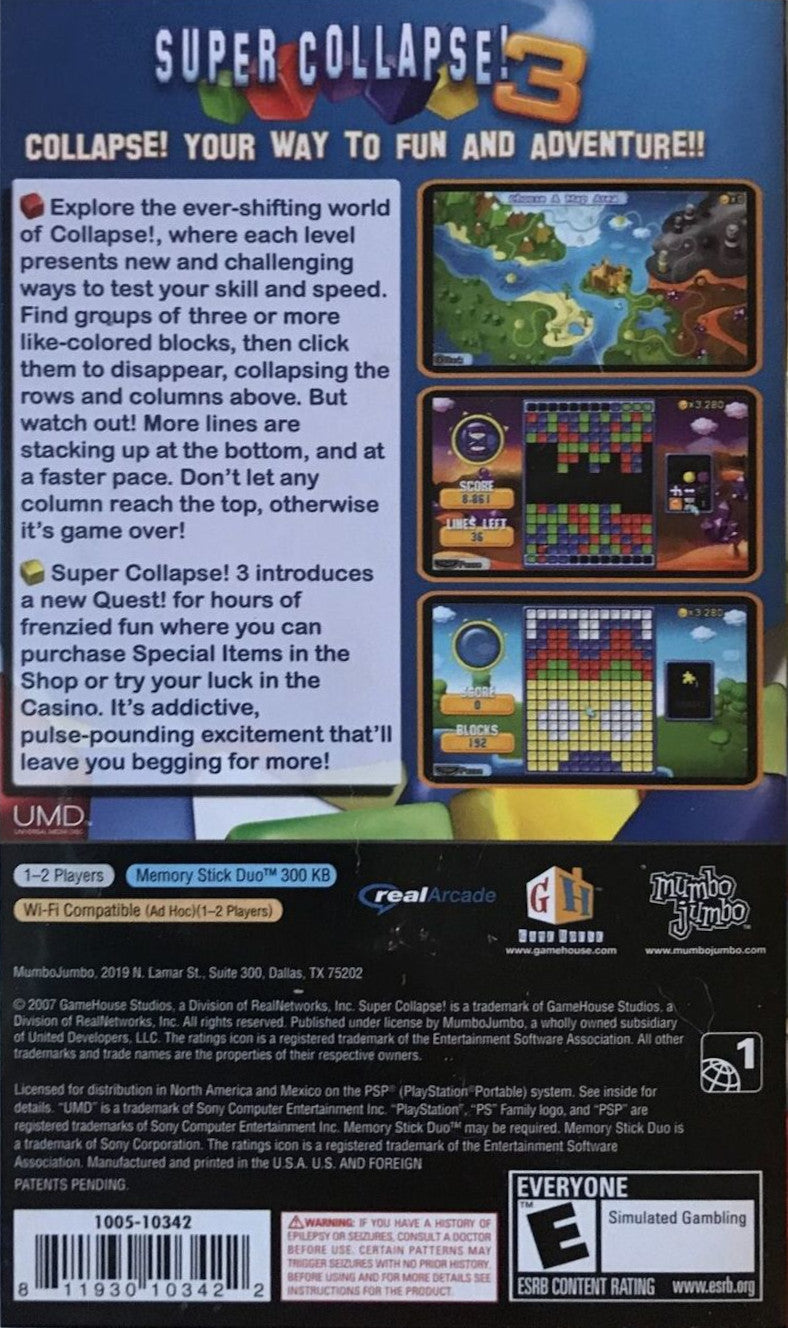 Super Collapse 3 - PSP