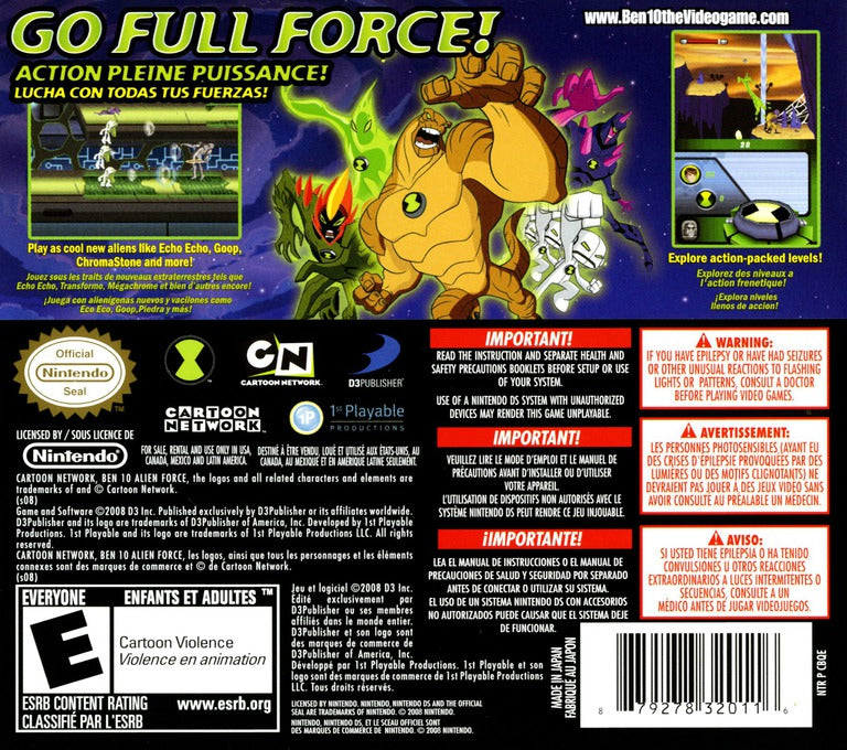 Ben 10 Alien Force - Nintendo DS