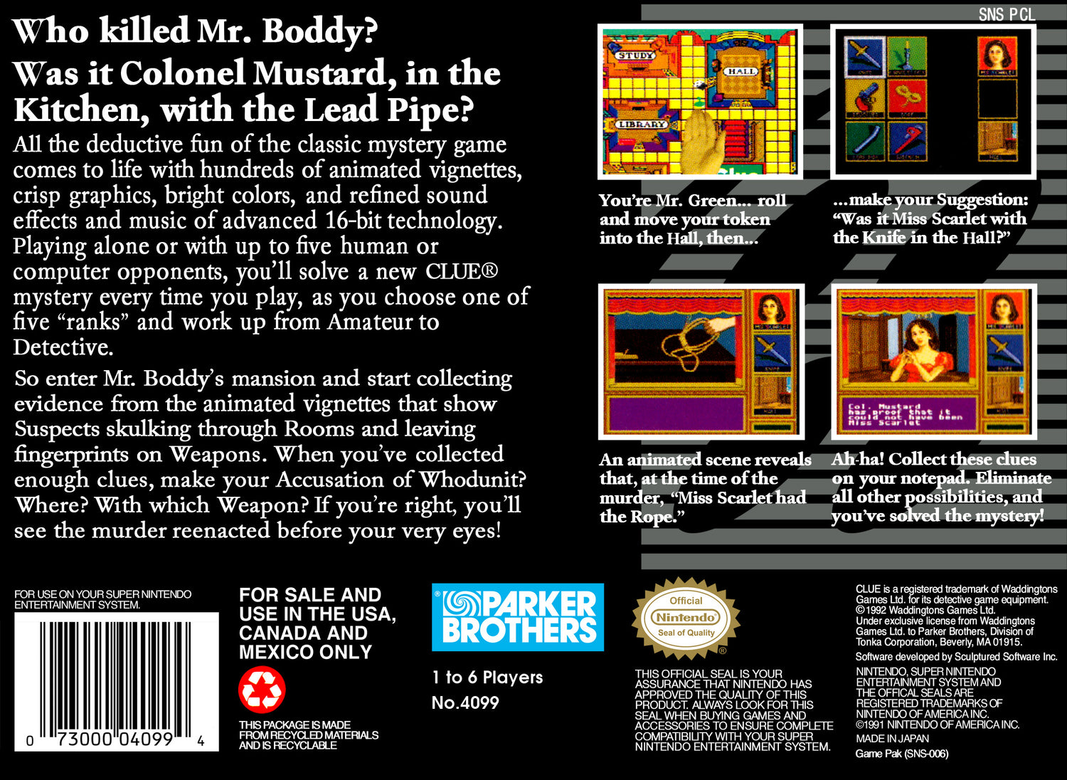 Clue - Super Nintendo