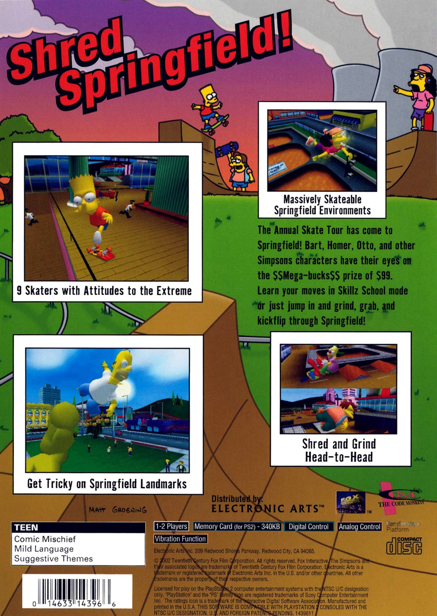The Simpsons Skateboarding - Playstation 2