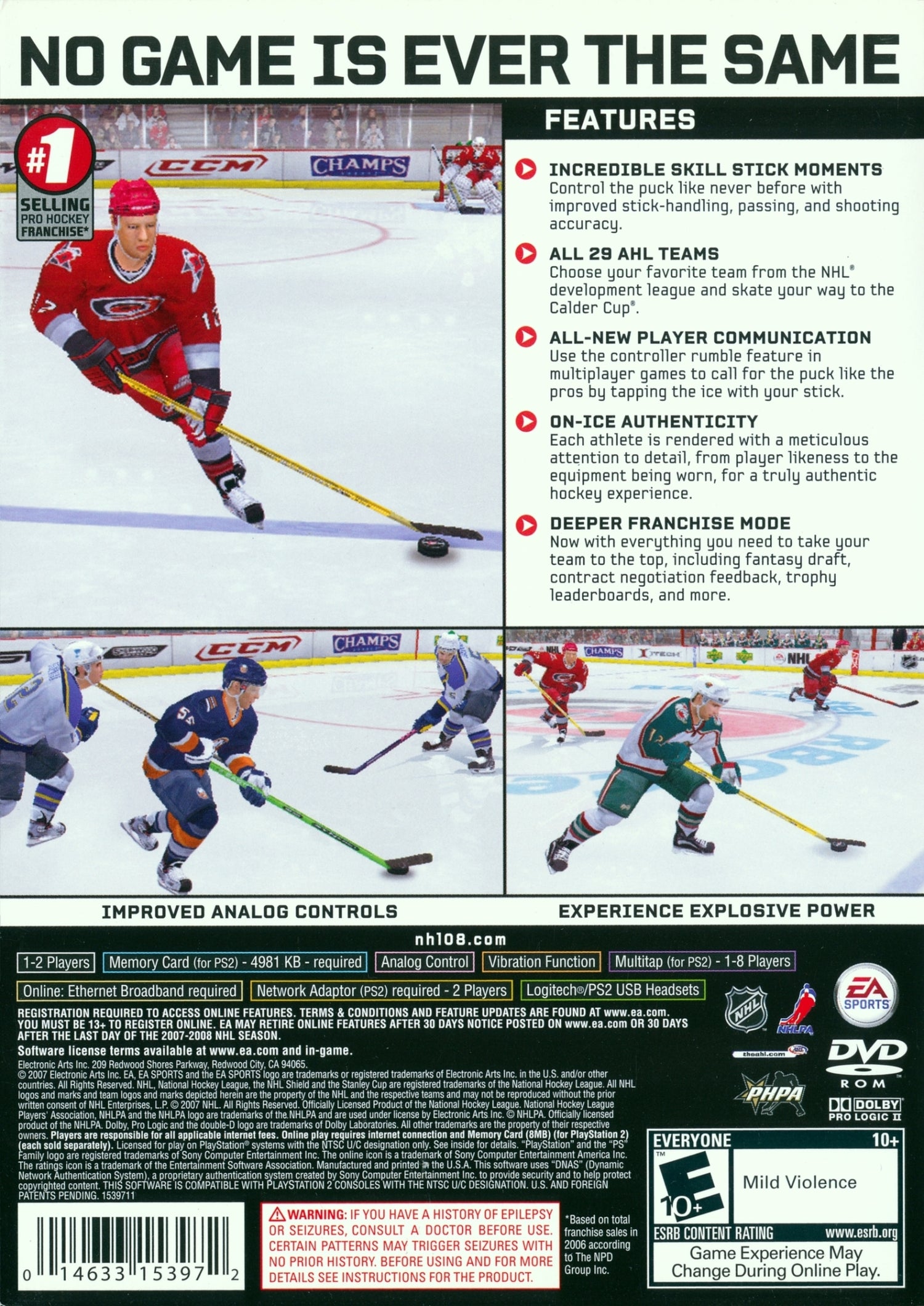 NHL 08 - Playstation 2