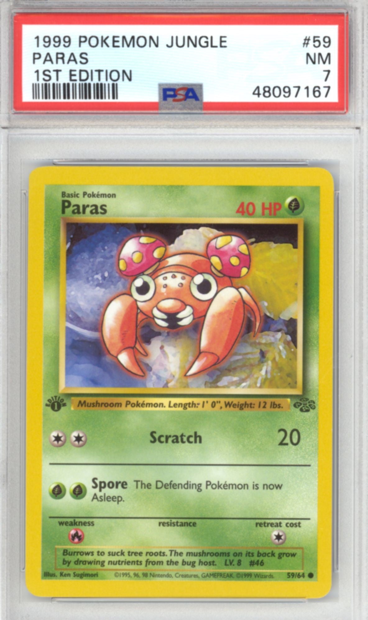Paras [1st Edition] #59 - Pokemon Jungle