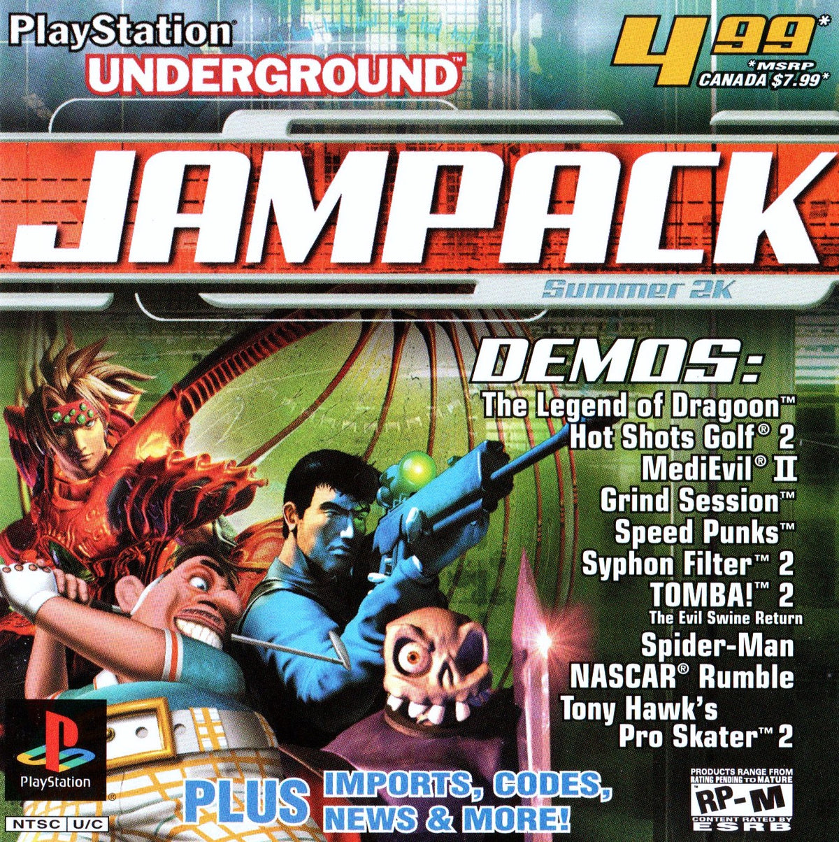 PlayStation Underground Jampack Summer 2000 - Playstation