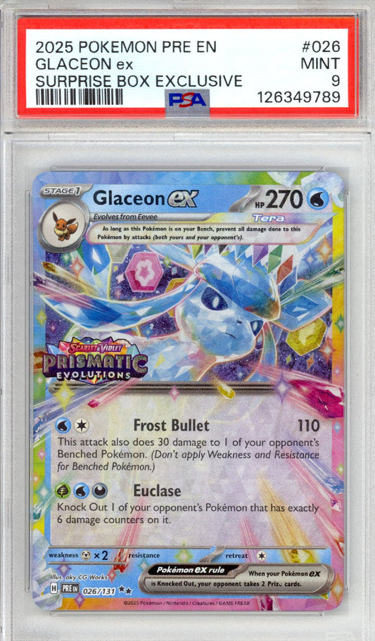 Glaceon ex [Stamped] #26 - Pokemon Prismatic Evolutions