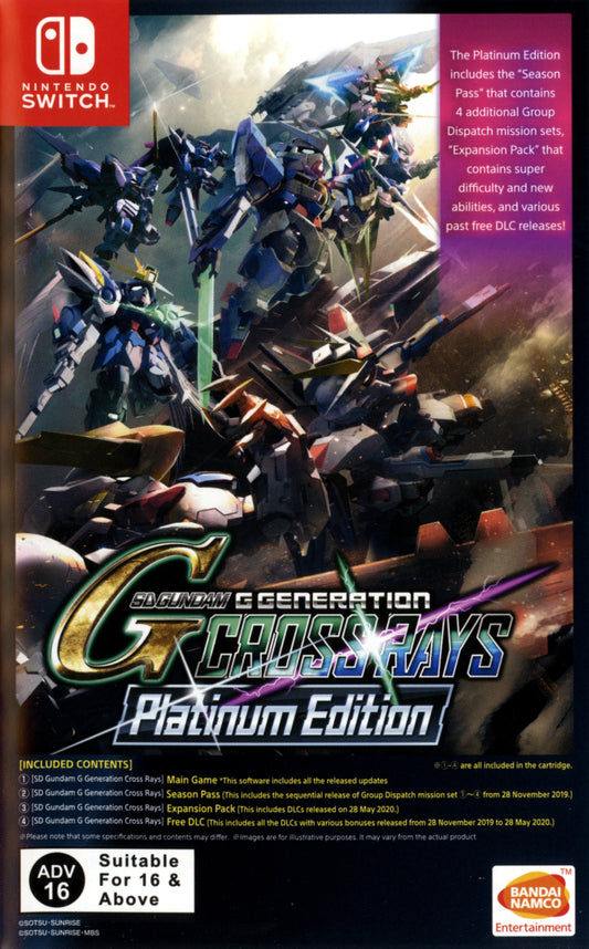 SD Gundam G Generation Cross Rays [Platinum Edition] - JP Nintendo Switch - Retro Island Gaming