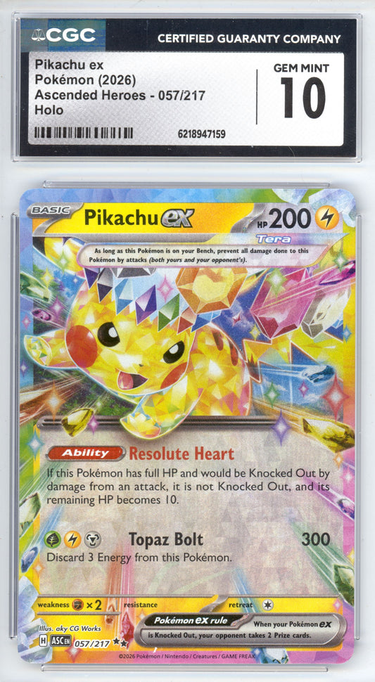 Pikachu ex - Holofoil - Ascended Heroes