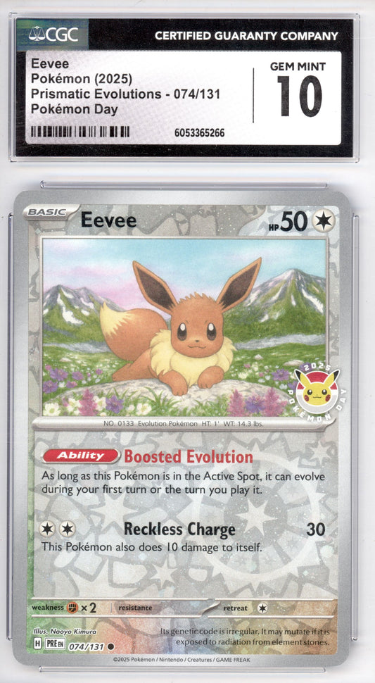 Eevee - Pokemon Day Stamp - Prismatic Evolutions