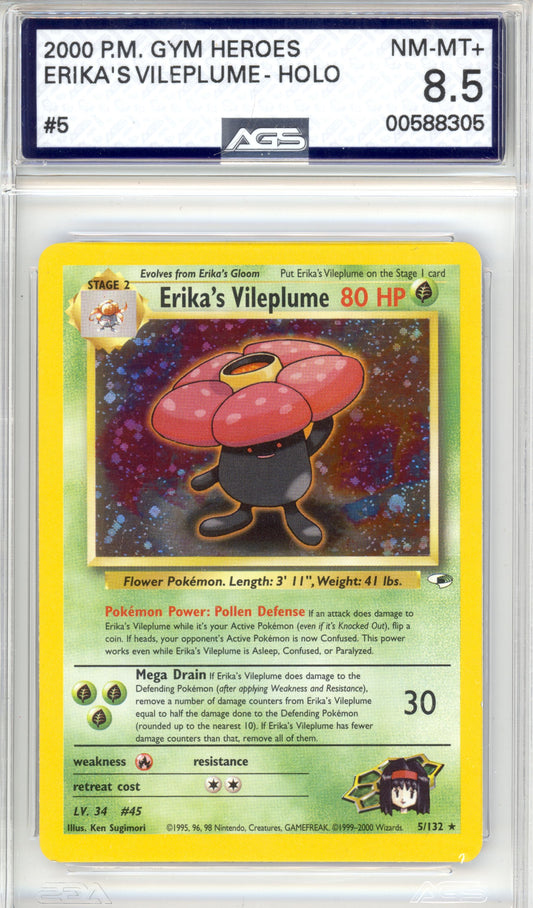 Erika's Vileplume - Unlimited Holofoil - Gym Heroes