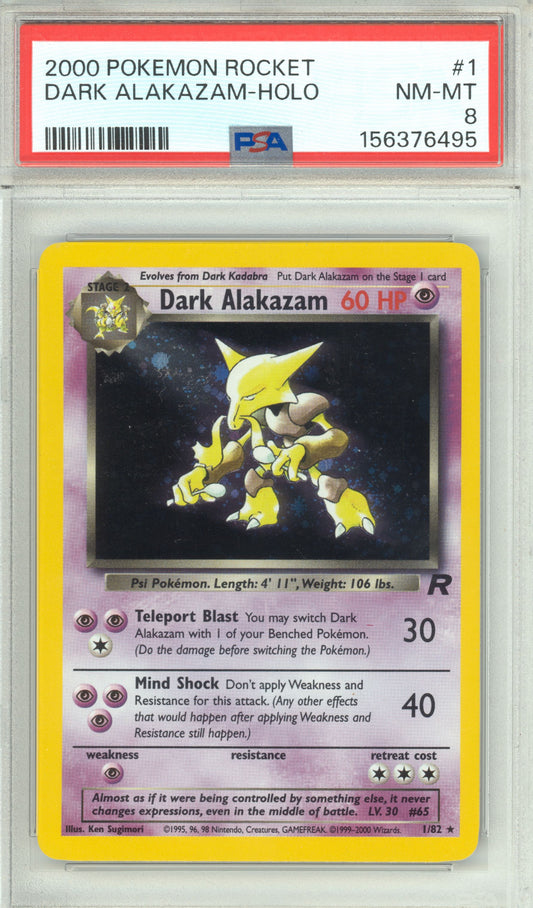 Dark Alakazam - Unlimited Holofoil - Team Rocket - Retro Island Gaming