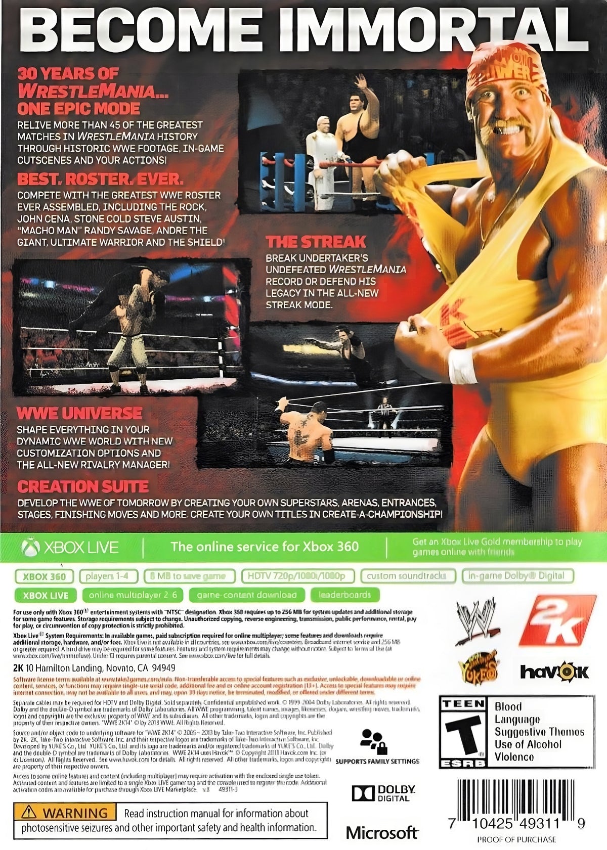 WWE 2K14 - Xbox 360