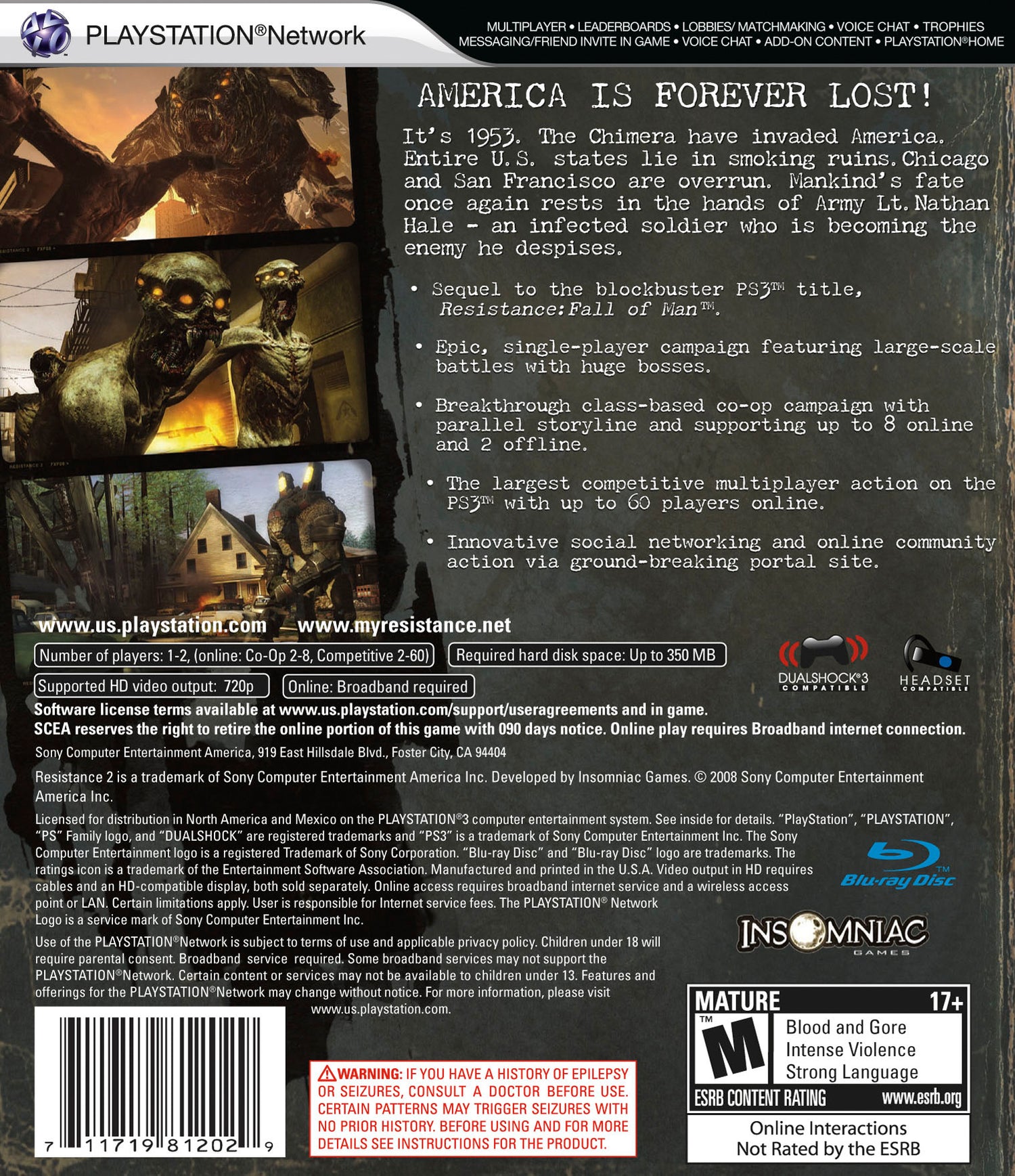 Resistance 2 - Playstation 3
