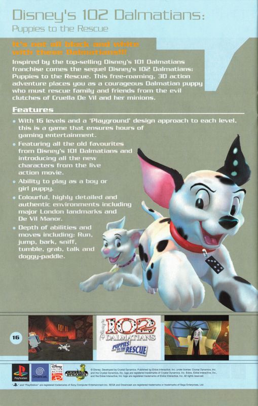 102 Cachorros Dálmatas al Rescate - Playstation