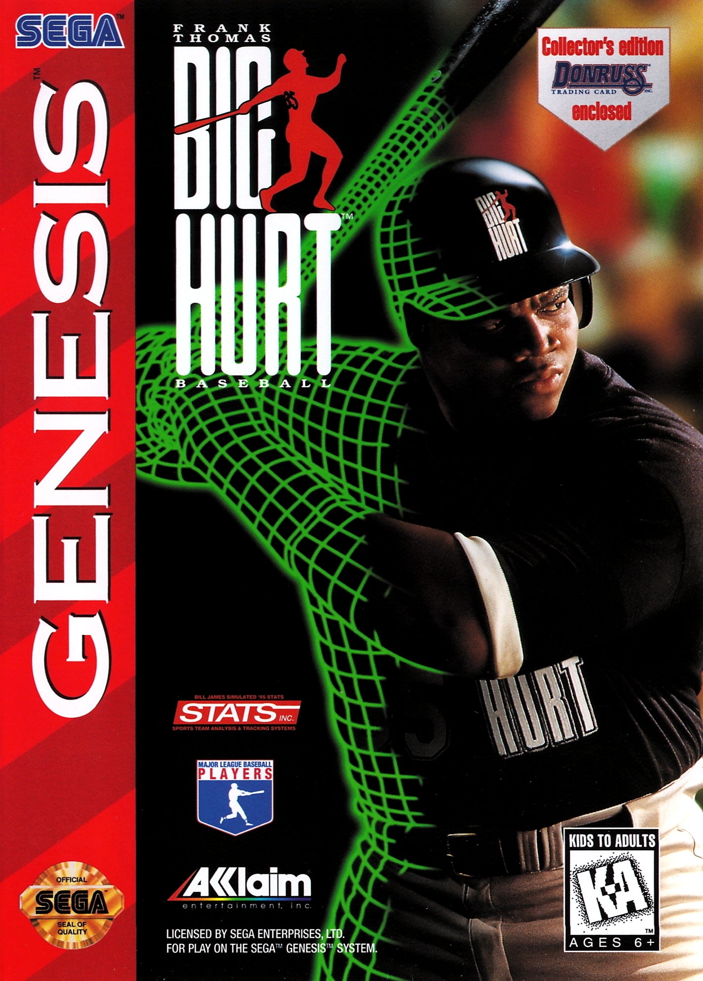 Frank Thomas Big Hurt Baseball - Sega Genesis