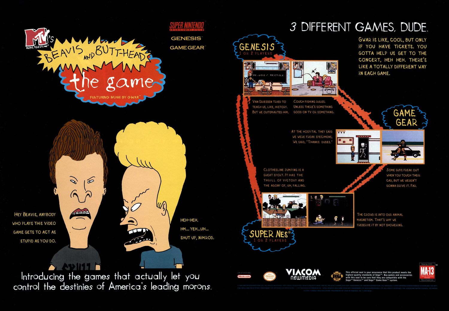 Beavis and Butthead - Super Nintendo