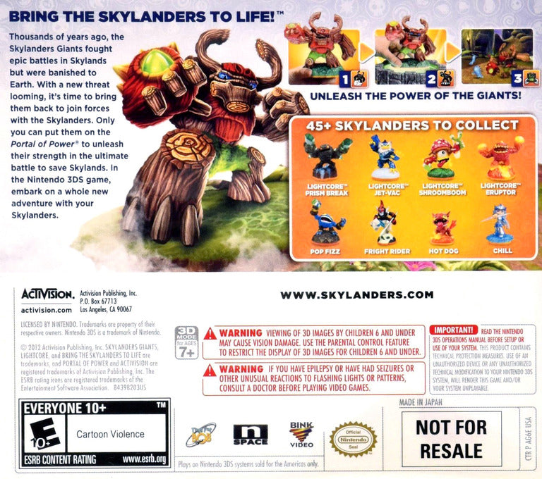 Skylanders Giants [game only] - Nintendo 3DS
