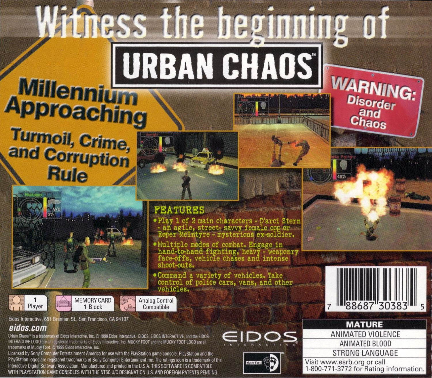 Urban Chaos - Playstation