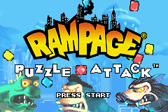 Ataque de rompecabezas Rampage - GameBoy Advance