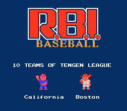 RBI Baseball - NES