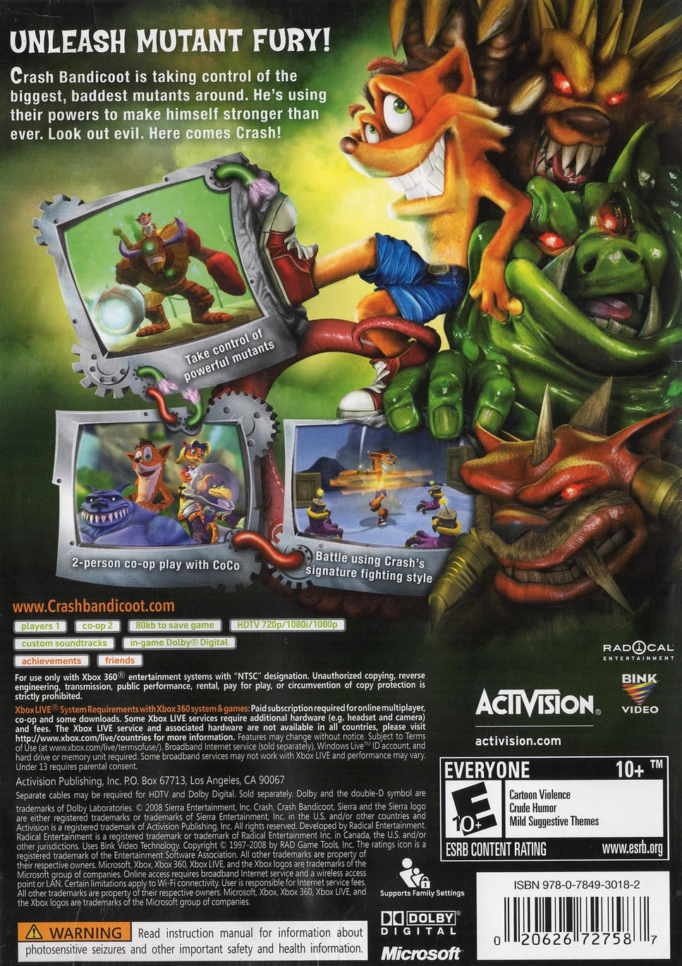 Crash Mind Over Mutant - Xbox 360