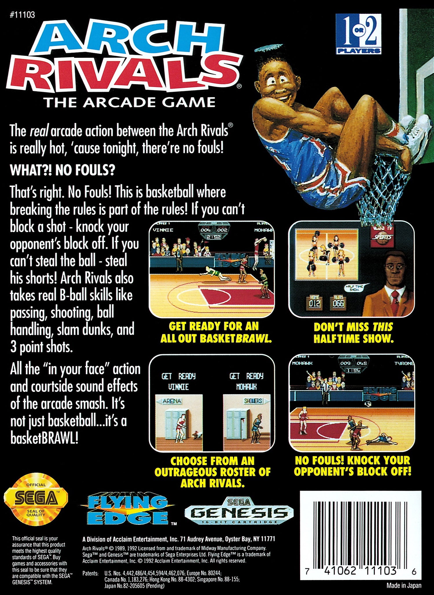 Arch Rivals - Sega Genesis