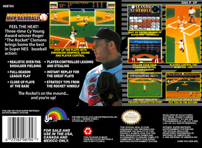 Roger Clemens' MVP Baseball - Super Nintendo - Retro Island Gaming