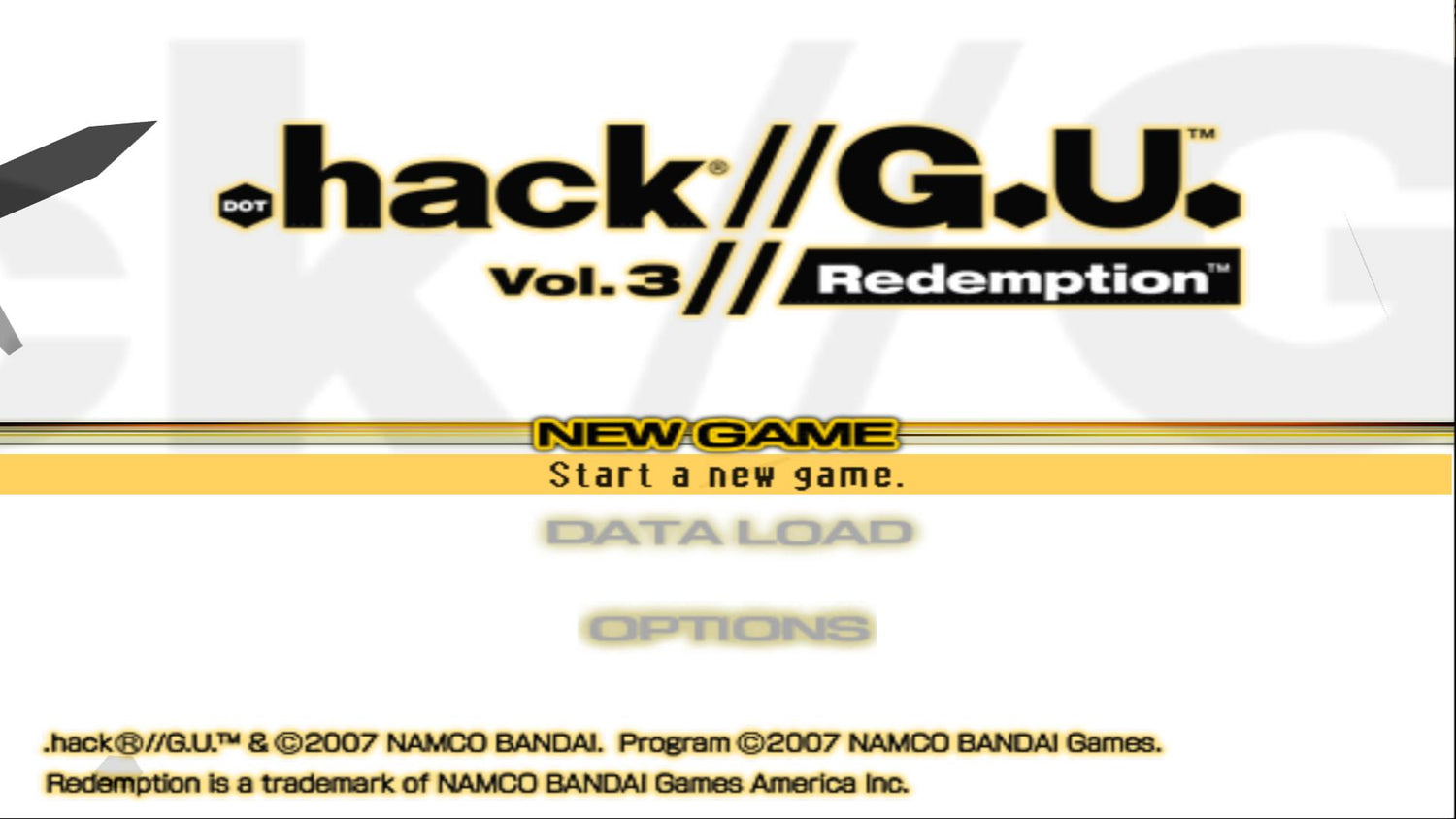 .hack GU Redemption - Playstation 2