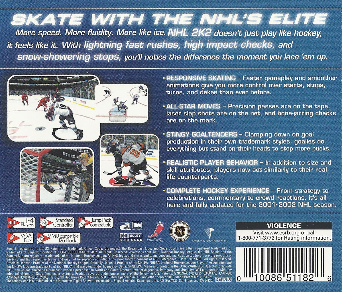 NHL 2K2 - Sega Dreamcast - Retro Island Gaming