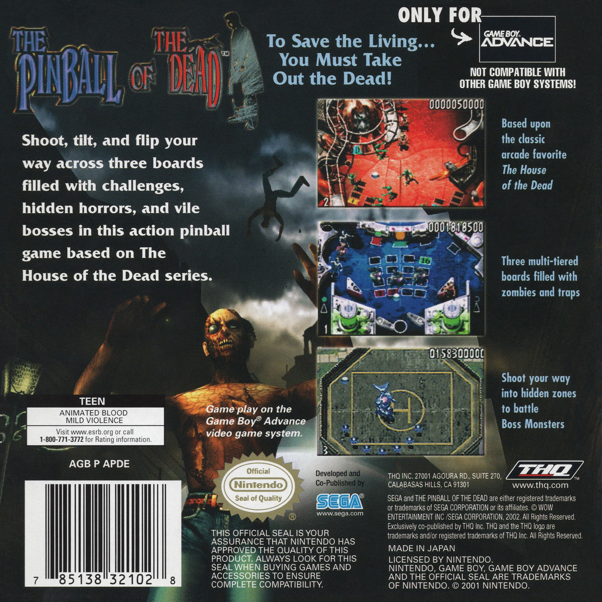 Pinball of the Dead - GameBoy Advance