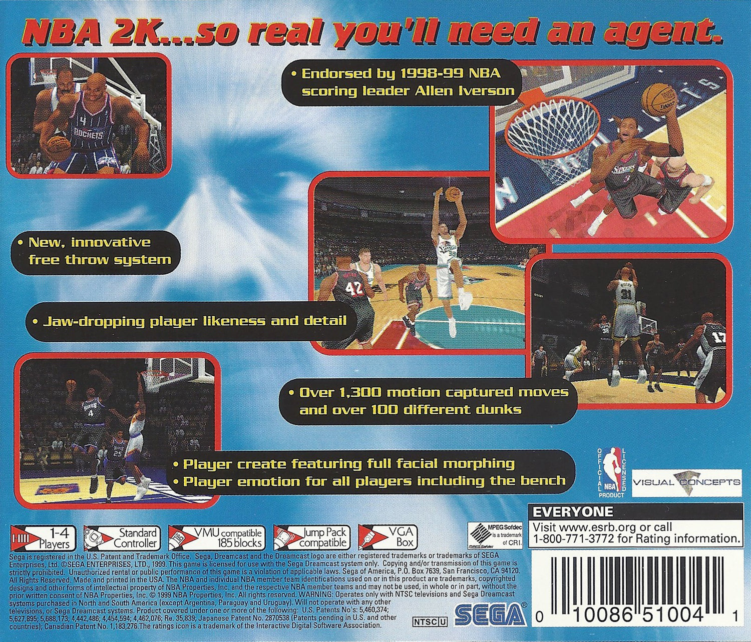 NBA 2K - Sega Dreamcast