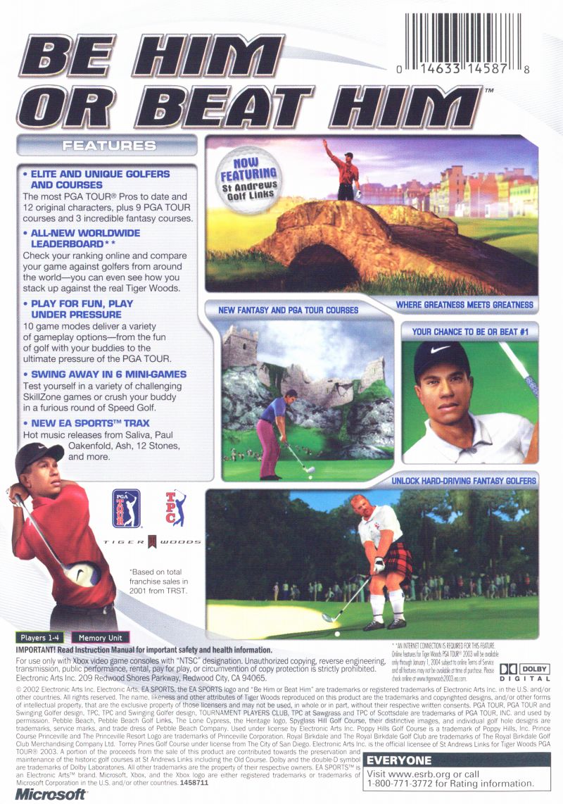 Tiger Woods 2003 - Xbox
