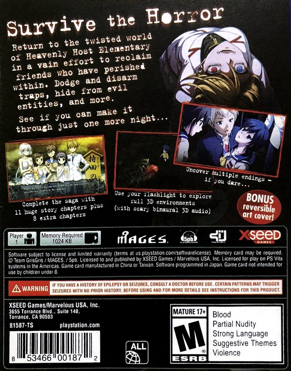 Corpse Party: Blood Drive - Playstation Vita