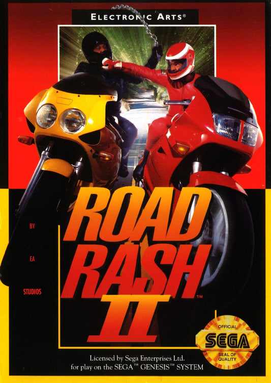Road Rash II [Cardboard Box] - Sega Genesis - Retro Island Gaming