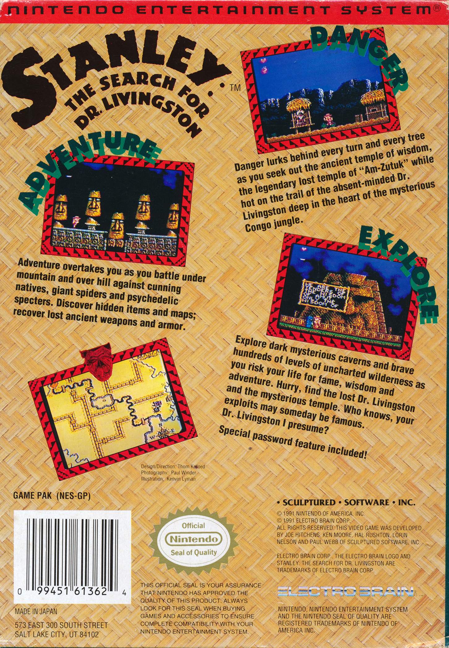 Stanley The Search for Dr Livingston - NES