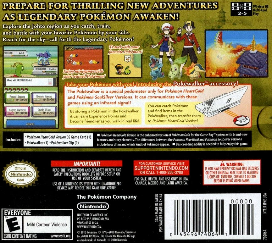 Pokemon HeartGold Version [Pokewalker] - Nintendo DS
