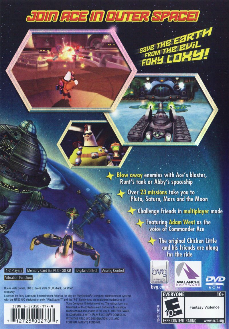 Chicken Little Ace In Action - Playstation 2
