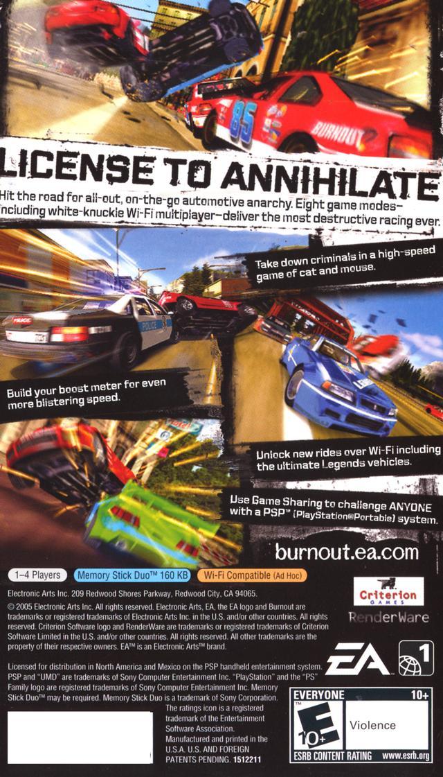 Burnout Legends - PSP