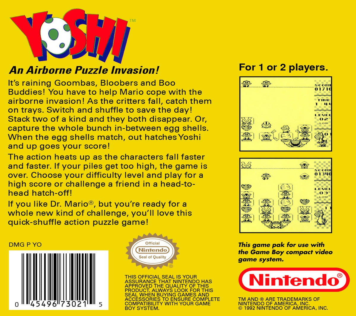 Yoshi - GameBoy - Retro Island Gaming
