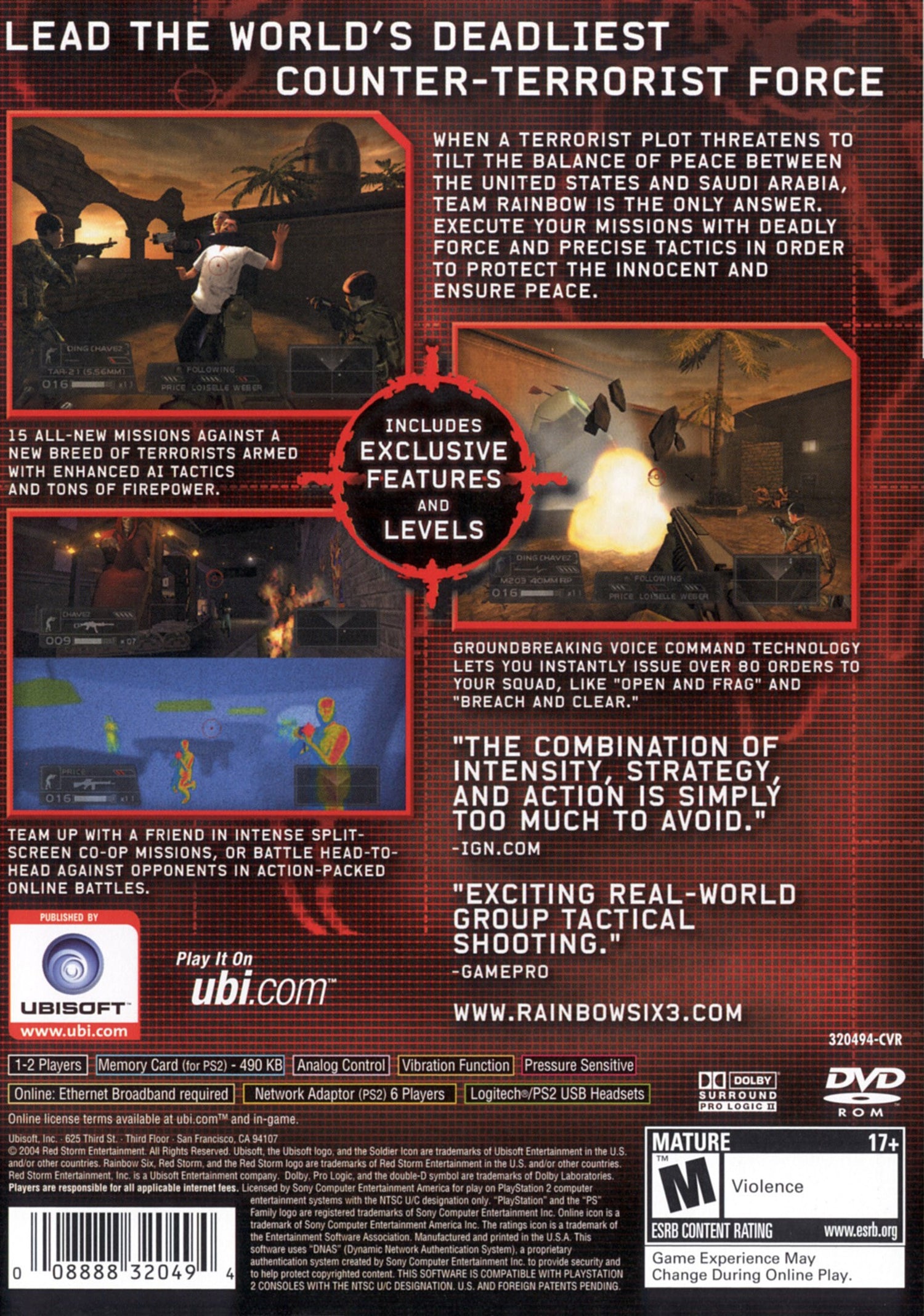 Rainbow Six 3 - Playstation 2